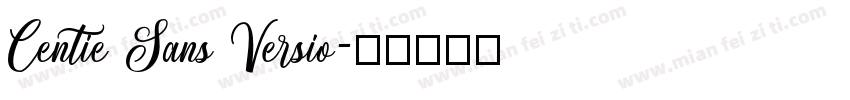 Centie Sans Versio字体转换